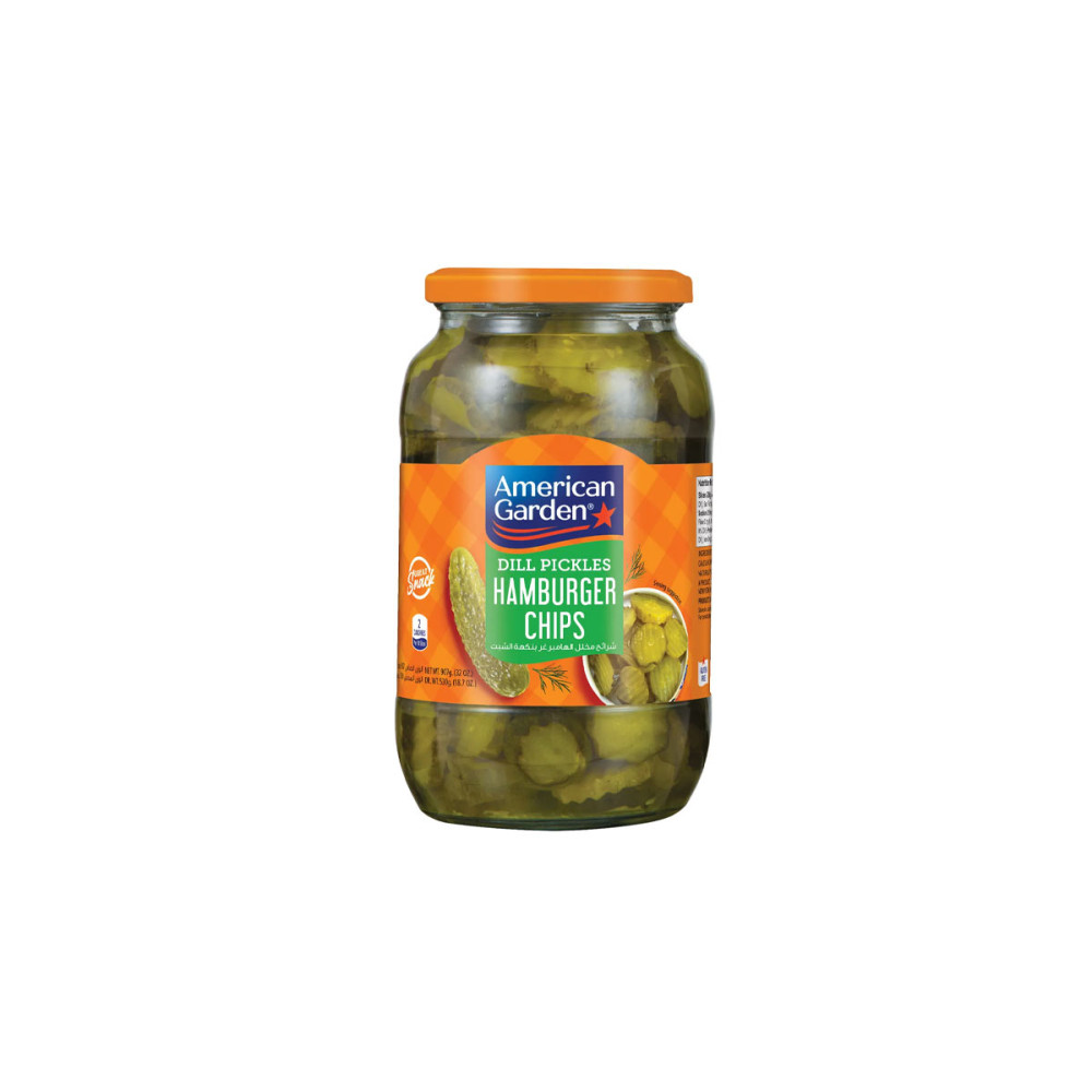 AMERICAN GARDEN HAMBURGER DILL CHIPS 946ML