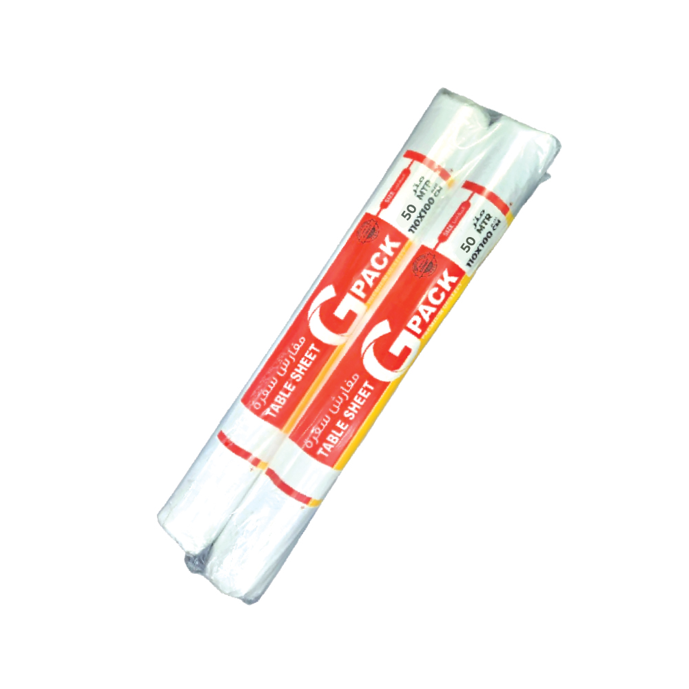 G PACK TABLE SHEET 25 M  100X110  4S SP