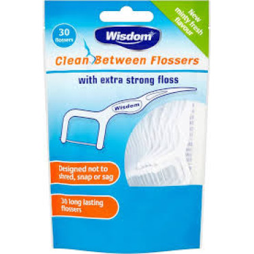 WISDOM CLEAN BETWEEN FLOSSERS