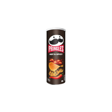 PRINGLES HOT AND SPICY 165GM
