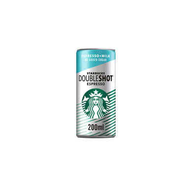 STARBUCKS DBL SHOT NO ADDED SUGAR 200ML