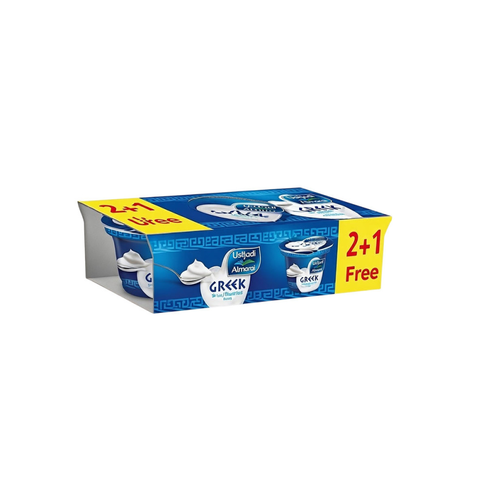 ALMARAI GREEK STYLE YOGHURT PLAIN 150G B2G1FREE