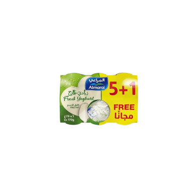 ALMARAI FULL FAT ZABADI YOGHURT 170 GM 5+1PACK