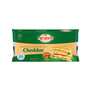 PRESIDENT FAMILY SANDWICH SLICE CHEESE 400GM