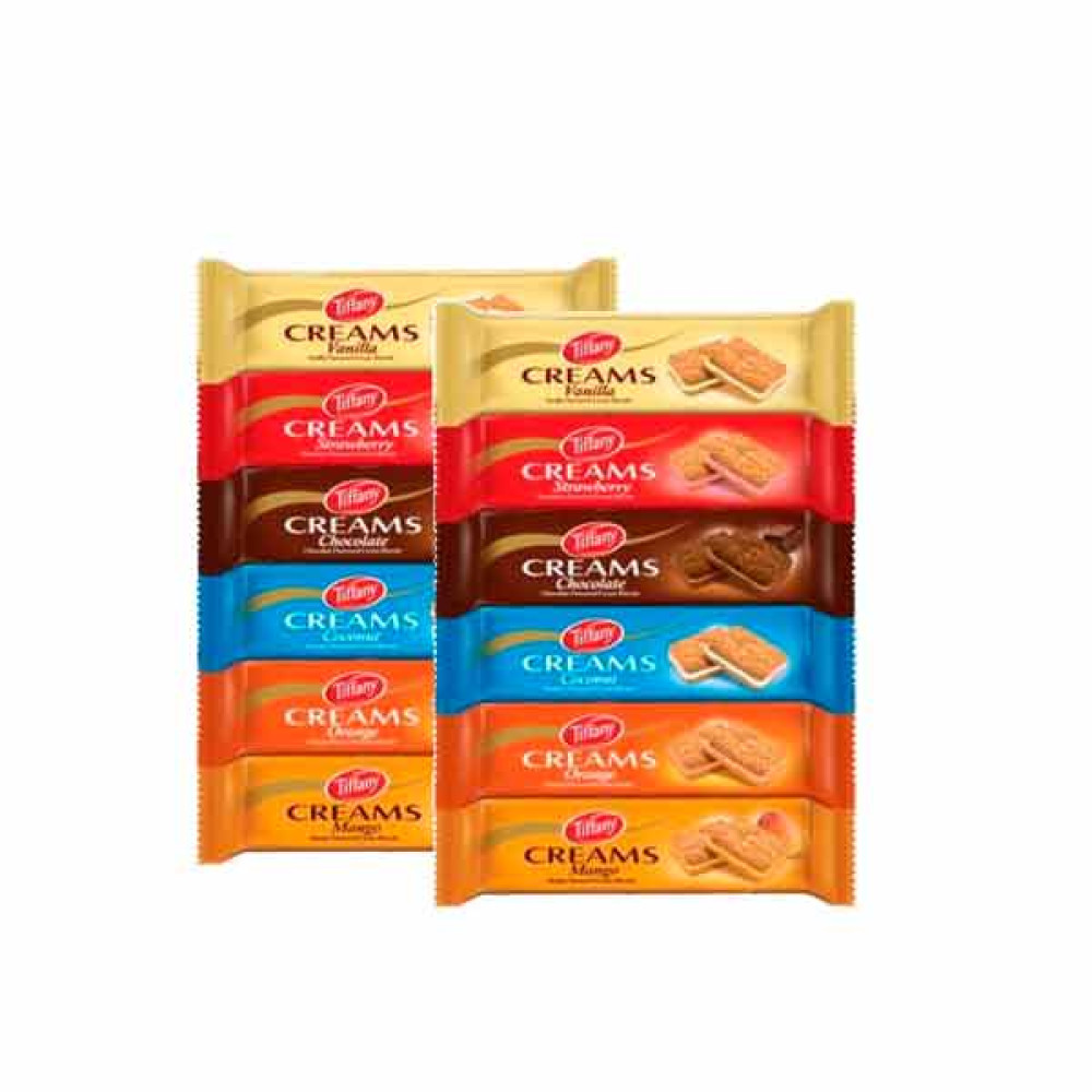 TIFFANY CREAM BISCUTS 2 X 6 X 90GM 