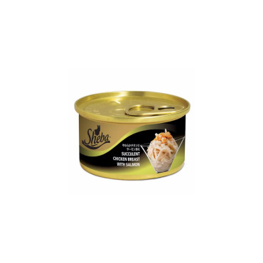 SHEBA SUCCULENT CHICKEN BREATS 85GM