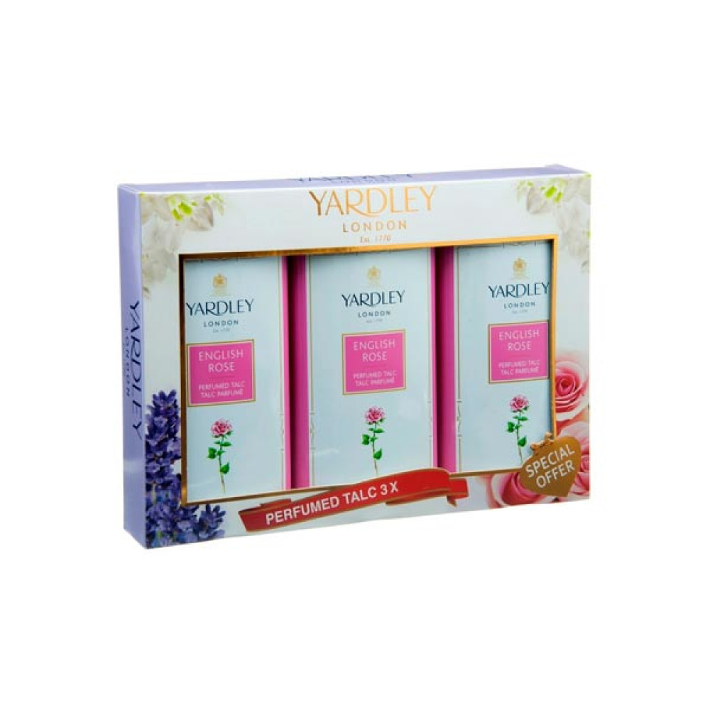 YARDLEY TALC POWDER 3 X 150GM  