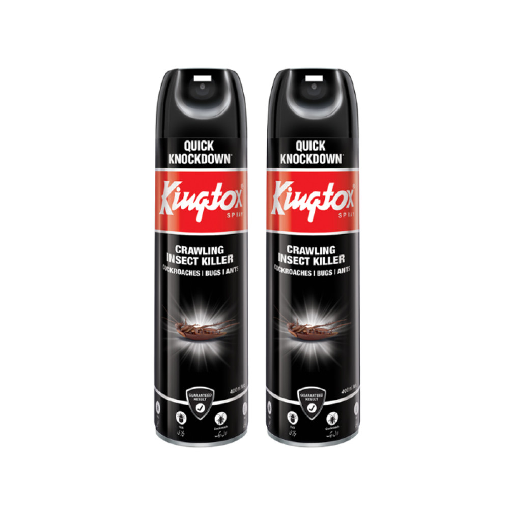 KINGTOX CRAWLING INSECT KILLER 2X400ML