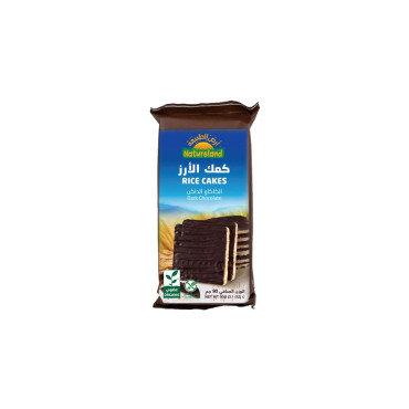 NATURELAND RICE CAKES DARK CHOCOLATE 90G