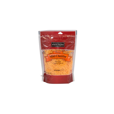 HERITAGE FANCY SHREDDED CHEDDAR CHEESE 226.79GM