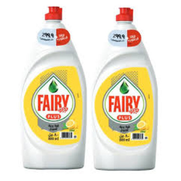FAIRY DISHWASH MAX PLUS LEMON 2 X 800ML