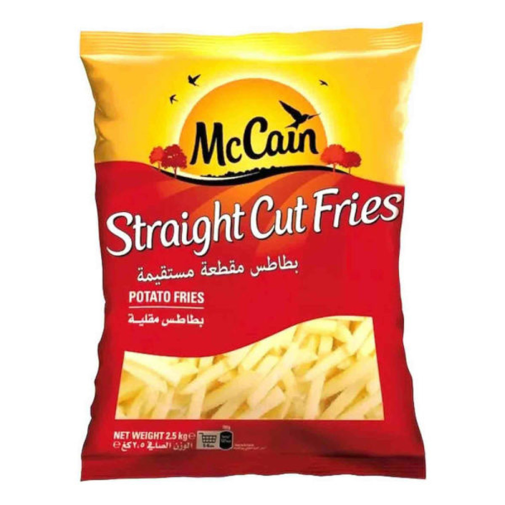 MCCAIN STRAIGHT CUT FRIES POTATO FRIES 2.5KG 