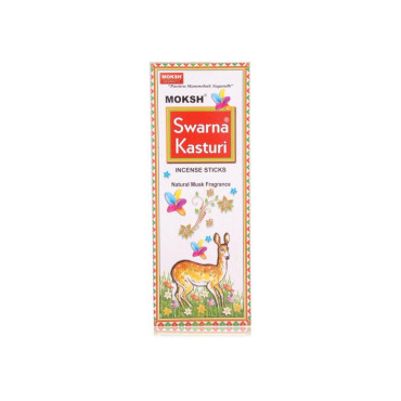 MOKSH AGARBATTI SWARNA KASTURI FLAT PKT