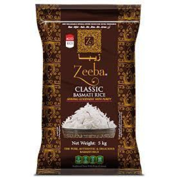 ZEEBA CLASSIC BASMATI RICE 5 KG(PLASTIC BAG)