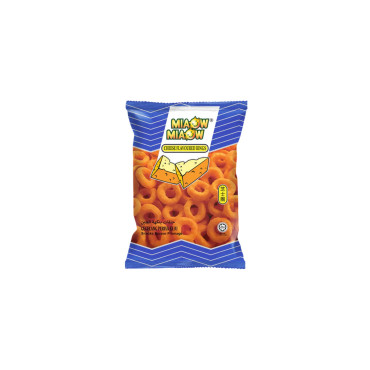 MIAOW MIAOW CHEESE FLAVOURED RING CHIPS 50GM